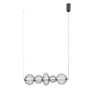 Italux Rabel PND-344221-5-BK Висяща лампа 5x18W/LED 3000K 1116lm IP20