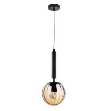 Italux RAVENA PND-2324-1 BK+AMB Висяща лампа 1x10W/E27 IP20