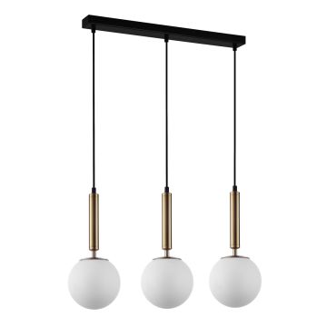 Italux RAVENA PND-2324-3L GD+OPA Висяща лампа 3x10W/E27 IP20