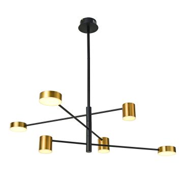 Italux REMDAL PND-16374-6-BK-GD-4K Висяща лампа 36W/LED 4000K 2700LM IP20