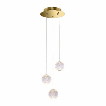 Italux Rosario PND-12220121-3A-GD Висяща лампа 3x12.6W/LED 3000K 840lm IP20