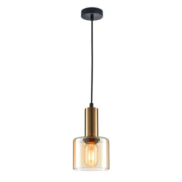 Italux SANTIA PND-65342-1-BRO+AMB Висяща лампа 1x40W/E27 IP20