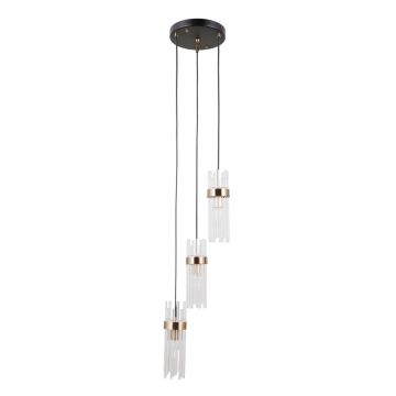 Italux Taraso PND-40760-3-BK-HBR Висяща лампа 3x40W/E14 IP20