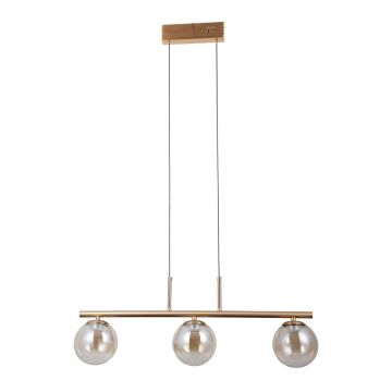 Italux Velada PND-34381-3-HBR Висяща лампа 3x15W/LED 3000K 610lm IP20