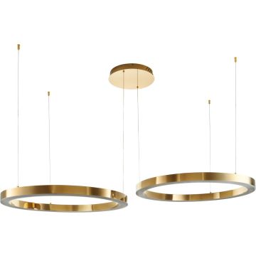 Step Into Design CIRCLE 2in1 DN924-60+80 gold Висяща лампа 2x72W/LED 3000K 5760lm IP20
