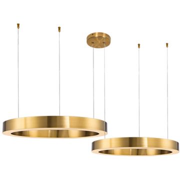 Step Into Design CIRCLE 2in1 ST-8848-40+60 brass Висяща лампа 2x53W/LED 3000K 5035lm IP20