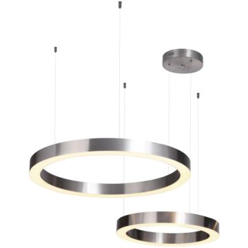 Step Into Design CIRCLE 2in1 ST-8848-60+80 nickel Висяща лампа 2x72W/LED 3000K 6840lm IP20