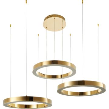 Step Into Design CIRCLE 3in1 DN924-60+60+60 gold Висяща лампа 3x80W/LED 3000K 9000lm IP20