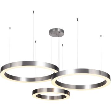 Step Into Design CIRCLE 3in1 ST-8848-60+60+80 nickel Висяща лампа 3x85W/LED 3000K 8075lm IP20