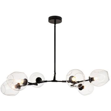 Step Into Design MODERN ORCHID ST-1232-6 black transparent Таванна лампа 6x60W/E27 IP20