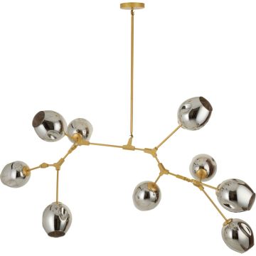 Step Into Design MODERN ORCHID ST-1232-9 gold smoky Таванна лампа 9x60W/E27 IP20