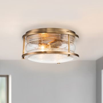 Quintiesse ASHLAND BAY QN-ASHLANDBAY-F-NBR-BATH Таванен светилник 2x60W/E27 IP44