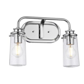 Quintiesse BRAELYN QN-BRAELYN2-PC Светильник за стена 2x40W/E27 IP44