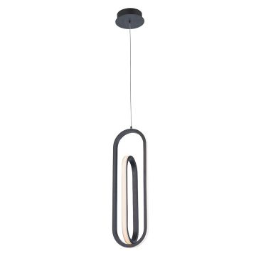 Quintiesse Demark QN-DEMARK-1P-BK Висяща лампа 1x28W/LED 3000K 1000lm IP20