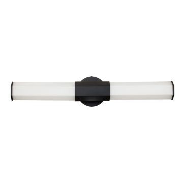 Quintiesse FACET QN-FACET-LED2-BK-BATH Светильник за стена 2x12W/LED 3000k 2160LM IP44