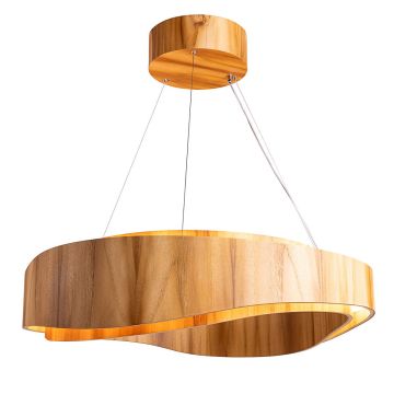 Quintiesse Horizon QN-HORIZON-RING-LED-80-TEAK Висяща лампа 1x58W/LED 3000K 2058lm IP20