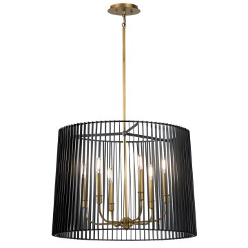 Quintiesse LINARA QN-LINARA-6P-BK Люстра 6x60W/E14