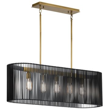 Quintiesse LINARA QN-LINARA-ISLE-BK Висяща лампа 5x60W/E27