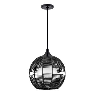 Quintiesse Maddox QN-MADDOX-P-S-BK-BK Висяща лампа 1x60W/E27 IP44
