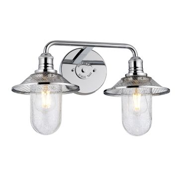 Quintiesse RIGBY QN-RIGBY2-BATH-PC Светильник за стена 2x40W/E27 IP44