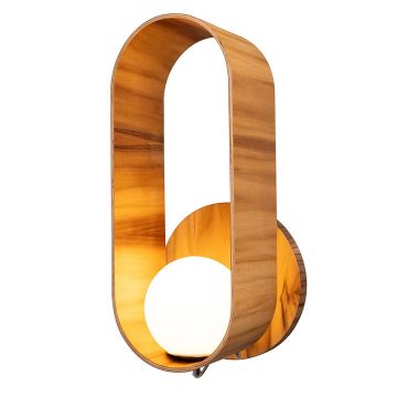 Quintiesse Sfera QN-SFERA-WB-L-TEAK Светильник за стена 1x40W/E27 IP20