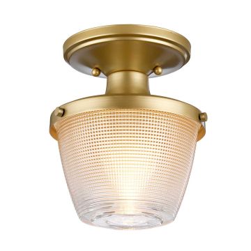 Elstead Lighting DUBLIN QZ-DUBLIN-SF-PNBR Таванна лампа 1x60W/E27 IP44
