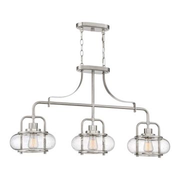 Elstead Lighting QUOIZLE QZ-TRILOGY-ISLE-BN Люстра 3x60W/E27