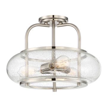 Elstead Lighting QUOIZLE QZ-TRILOGY-SFM-BN Таванна лампа 3x60W/E27