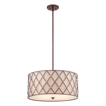 Quoizel BROWN LATTICE QZ-BROWN-LATTICE-P-L Висяща лампа 4x60W/E27