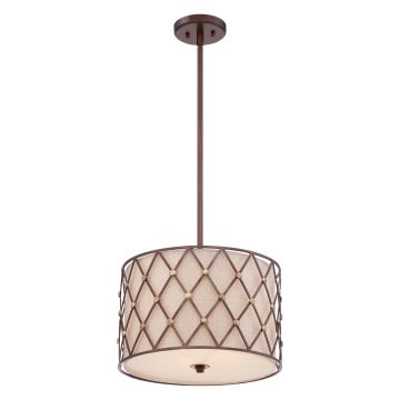 Quoizel BROWN LATTICE QZ-BROWN-LATTICE-P-M Висяща лампа 3x60W/E27