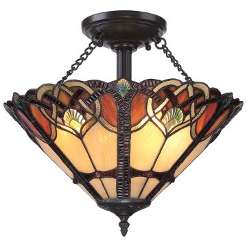 Quoizel CAMBRIDGE QZ-CAMBRIDGE-SF Таванна лампа 2x60W/E27