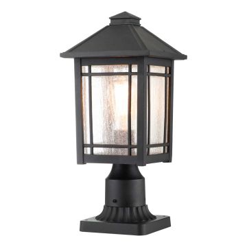 Quoizel Cedar Point QZ-CEDAR-POINT3-M-BK Стойка лампа 1x60W/E27 IP44