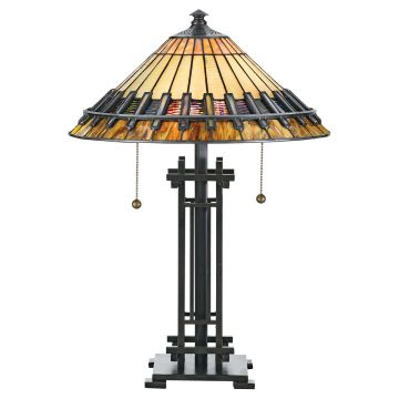 Quoizel CHASTAIN QZ-CHASTAIN-TL Масичка лампа 2x60W/E27