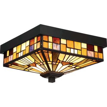 Quoizel INGLENOOK QZ-INGLENOOK-F Таванен светилник 2x60W/E27 IP44