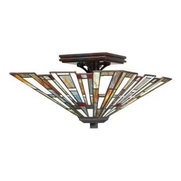 Quoizel Maybeck QZ-MAYBECK-F Таванен светилник 2x60W/E27