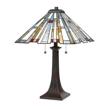 Quoizel Maybeck QZ-MAYBECK-TL Масичка лампа 2x60W/E27