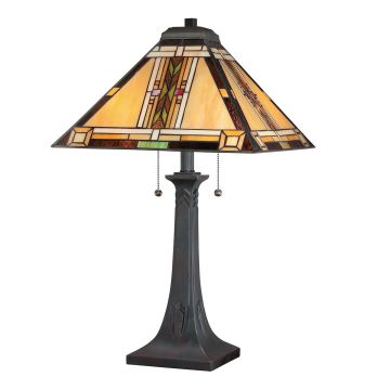 Quoizel Navajo QZ-NAVAJO-TL-VB Масичка лампа 2x60W/E27 IP20