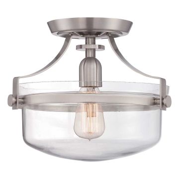 Quoizel PENN STATION QZ-PENN-STATION-F-BN Таванна лампа 1x60W/E27