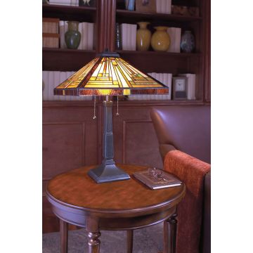 Quoizel STEPHEN QZ-STEPHEN-TL Масичка лампа 2x60W/E27