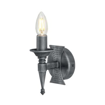 Elstead Lighting SAXON SAX1-BLK-SIL Светильник за стена 1x60W/E14