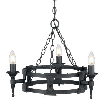 Elstead Lighting SAXON SAX3-BLK Люстра 3x60W/E14