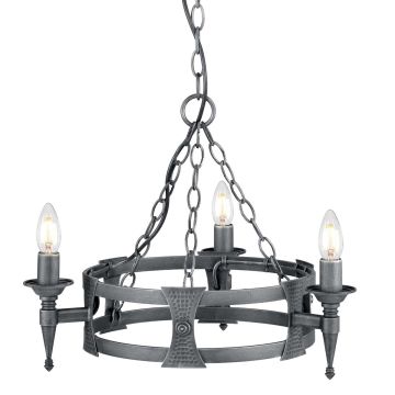 Elstead Lighting SAXON SAX3-BLK-SIL Люстра 3x60W/E14