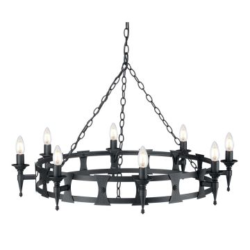 Elstead Lighting SAXON SAX8-BLK Люстра 8x60W/E14