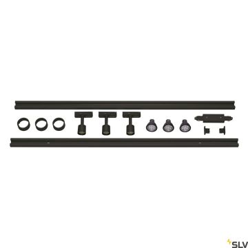 SLV 1F TRACK SET 143190 Шинен фар 3x4.3W/GU10 2956LM IP20