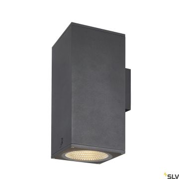 SLV ENOLA SQUARE 1003438 Светильник за стена 2x55W/LED 3000/4000K 5400/6000LM IP65