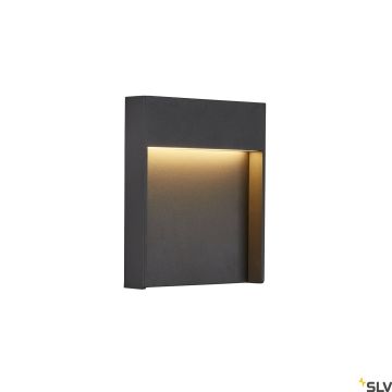 SLV FLATT 1002952 Светильник за стена 1x14W/LED 3000/4000K 460LM IP65