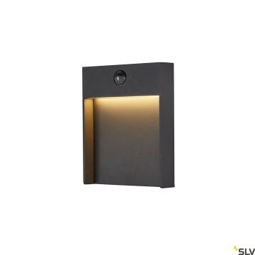 SLV FLATT 1002954 Светильник за стена 1x16W/LED 3000/4000K 600LM IP54