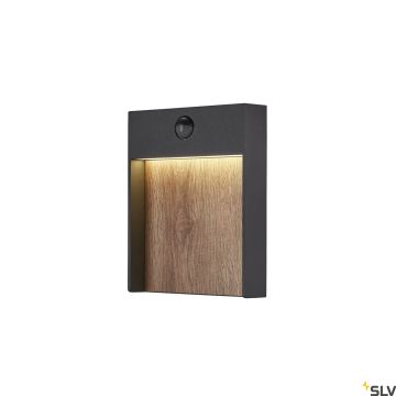 SLV FLATT 1002955 Светильник за стена 1x16W/LED 3000/4000K 600LM IP54