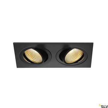 SLV NEW TRIA 1 SET 113890 Вградено спот светило 2x14W/LED 2700K 1160LM IP20