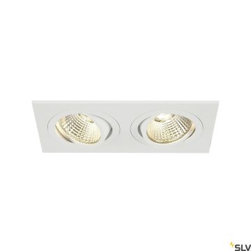 SLV NEW TRIA 1 SET 113891 Вградено спот светило 2x14W/LED 2700K 1160LM IP20
